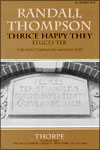Thompson: Thrice Happy They